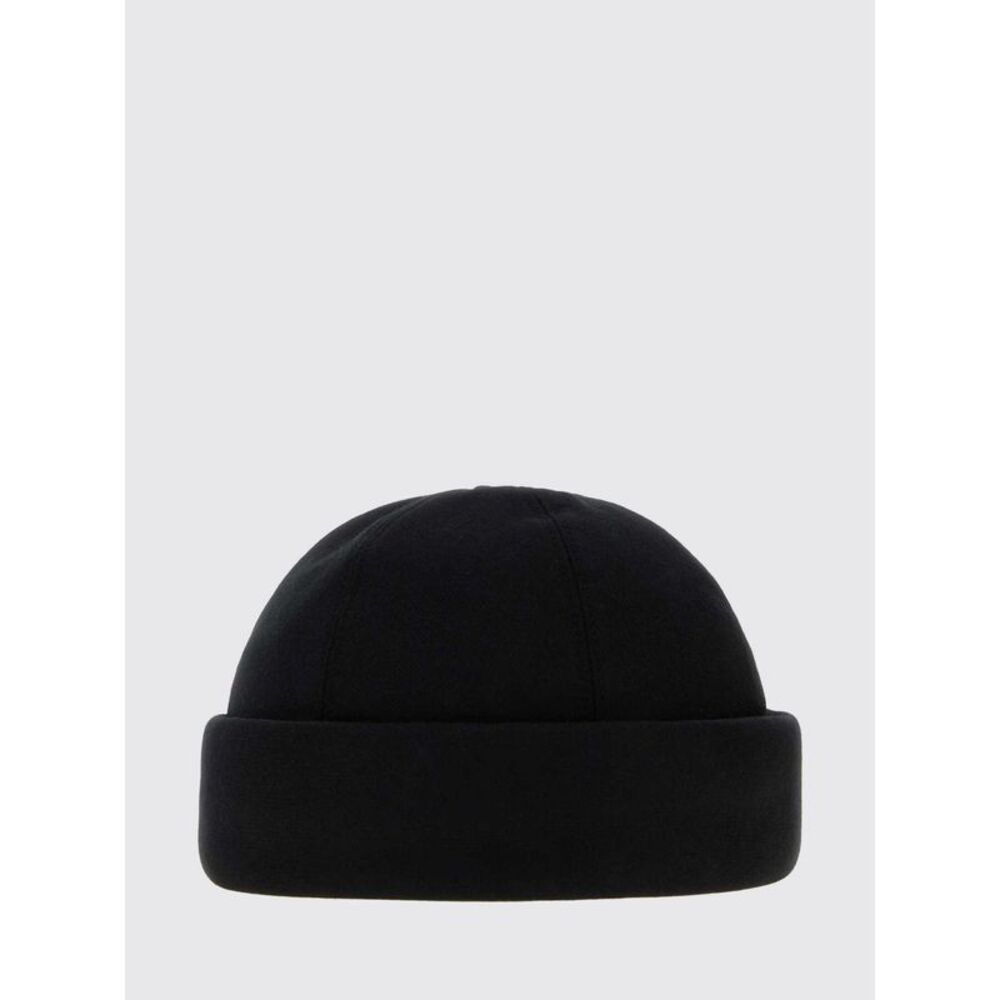 Giorgio Armani Men Cotton-Blend Beanie Hat Giorgio Armani With Cuffed Brim